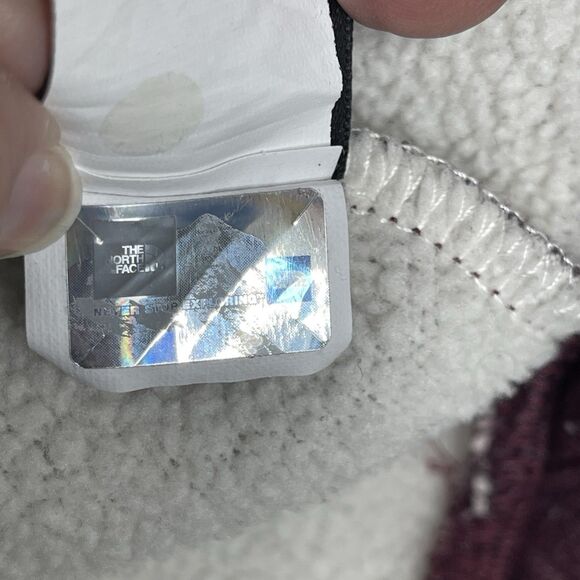 The North Face Mattea Sweatshirt Women’s Small Purple Fleece Pullover Cowl Neck - Picture 9 of 12